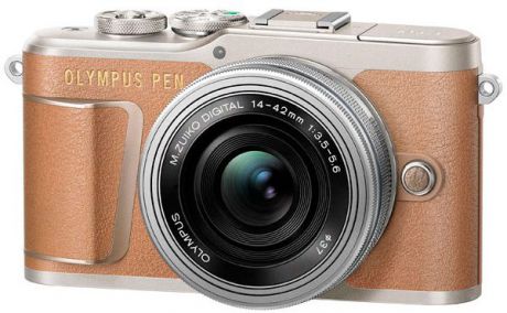 Цифровой фотоаппарат Olympus E-PL9 kit 14-42 EZ (коричневый)