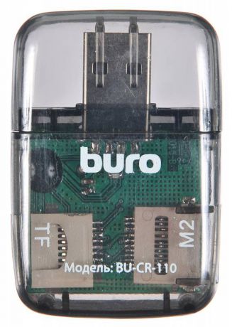 Кардридер Buro BU-CR-110 USB 2.0 (черный)