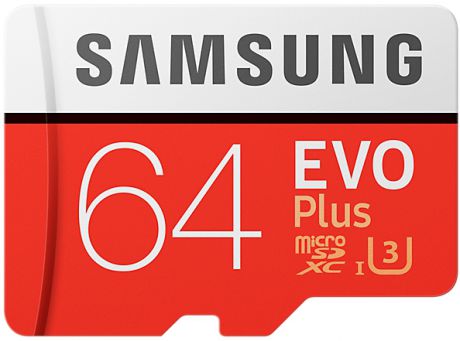 Карта памяти Samsung microSD EVO Plus 64Gb