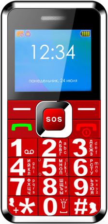 Мобильный телефон Ginzzu MB505 (красный)