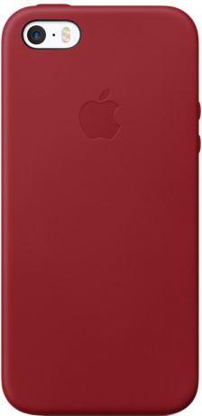 Клип-кейс Apple Leather Case для iPhone SE/5/5S (красный)
