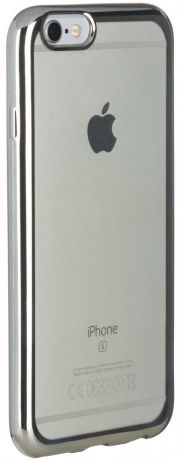 Клип-кейс Oxy Fashion MetallPlated для Apple iPhone 6/S (прозрачный черный)