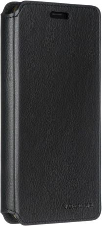 Чехол-книжка V.DAMIANO Shell для Samsung Galaxy A8+ (черный)