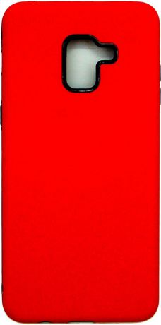 Клип-кейс Oxy Fashion для Samsung Galaxy A8+ (2018) (темно-красный)