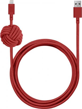 Кабель Native Union Night Cable Apple 8pin 3м (красный)