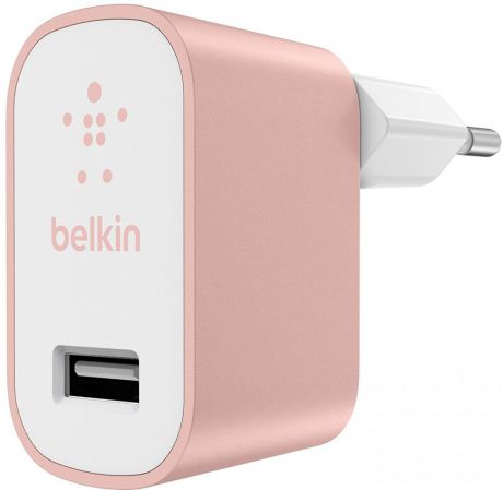 Сетевое зарядное устройство Belkin F8M731vfC00 (розовое золото)