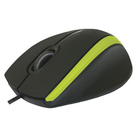 мышь USB MM-340 черный/зеленый