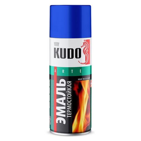 эмаль термостойкая KUDO 5001 520мл серебристая