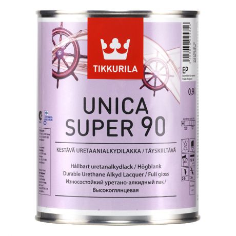 лак алкидно-уретановый UNICA SUPER 0,9 л глянцевый