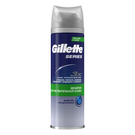 гель д/бритья GILLETTE Sensitive Skin 200мл д/чувств. кожи