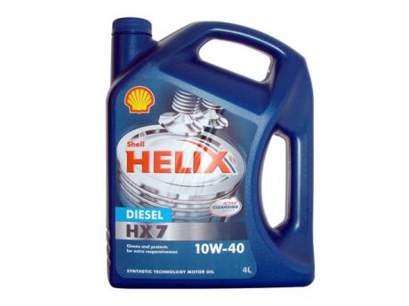 масло моторное SHELL Helix Diesel+/HX7 10W40 4л
