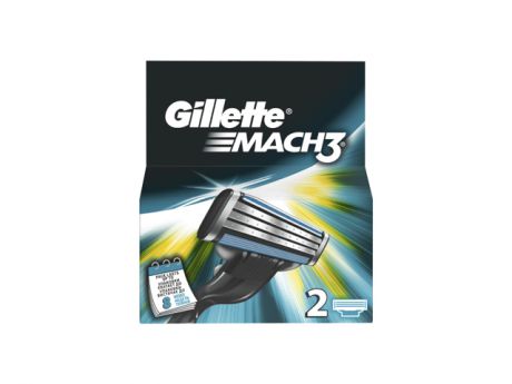 кассеты GILLETTE Mach 3 2шт