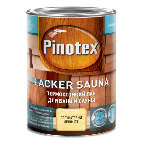 лак д/саун PINOTEX Lacker Sauna 1л полуматовый