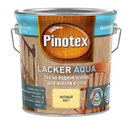 лак д/стен и мебели PINOTEX Lacker Aqua 2,7л матовый