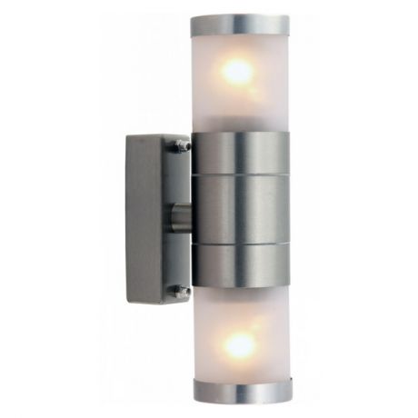 светильник уличный настенный Rapido 2х60Вт E27 230В нержавеющая сталь матовое серебро