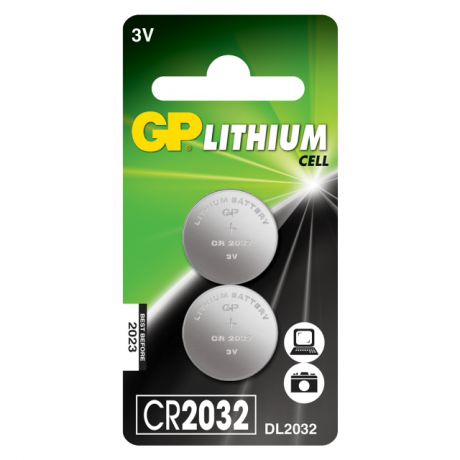 батарейка GP CR2032-7CR2 3В 2шт