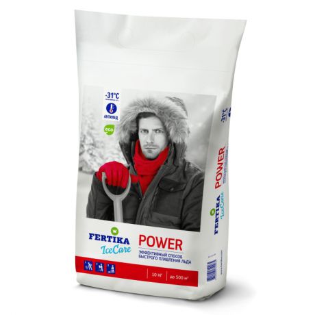 реагент противогололедный Fertika IceCare Power 10кг