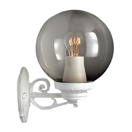 светильник уличный настенный FUMAGALLI Bisso Globe 1х60Вт Е27 белый дымчатый оргстекло к.полимер