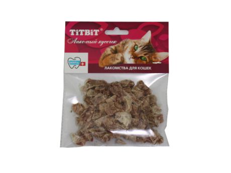 лакомства для кошек TIT BIT легкое говяжье мягкая упаковка