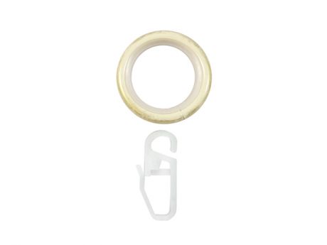 кольцо D25 Ост с крючком ваниль/золото 10шт