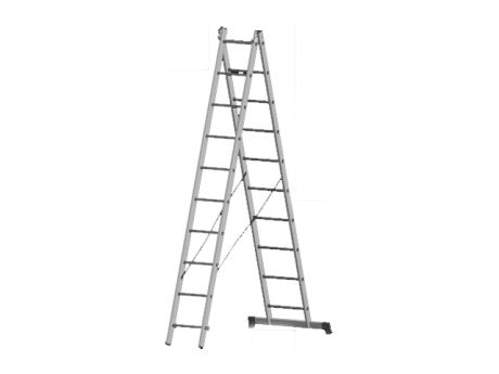 лестница двухсекционная Новая Высота 2x10 100 серия
