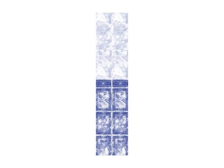 панель ПВХ фриз Барон синий 250х2700х9мм глиттер