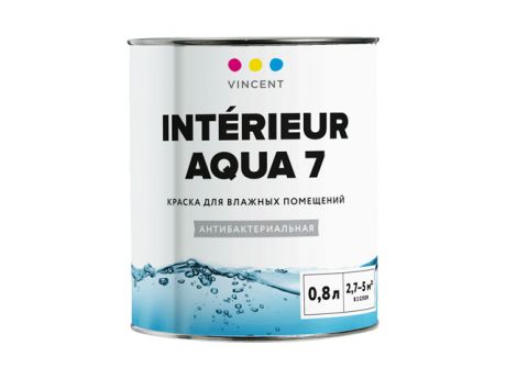 краска в/д д/влажных помещений Vincent Interieur Aqua I-7