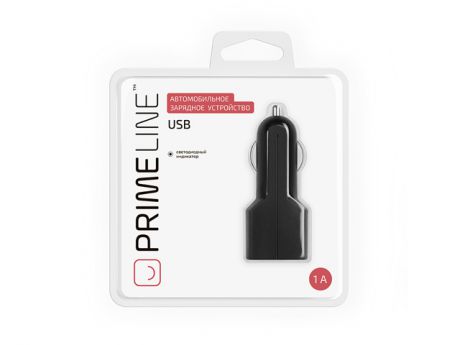 устройство зарядное для телефона USB 1A черное