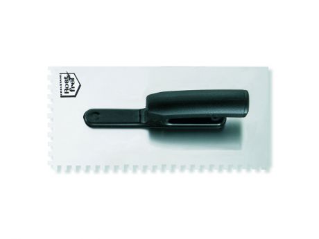 кельма зубчатая COLOR EXPERT нержавеющая сталь пластиковая ручка зубцы 10x10мм