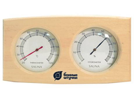термометр д/бани с гигрометром Банная станция 24,5х13,5см