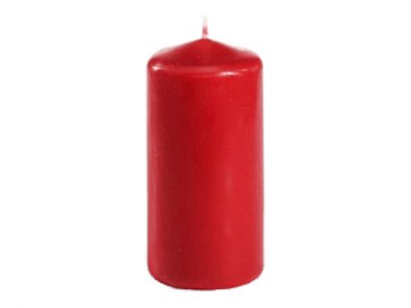 свеча-столбик PAP-STAR 10х5см красный 16ч/г б/аромата