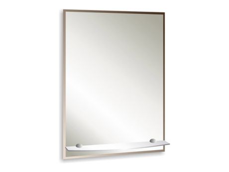 зеркало д/ванной Модерн Люкс 49,5х68,5 см с полкой фацетом 1