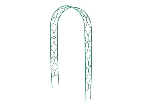 арка садовая разборная Узор-2 2,5х1,2х0,3 м металл крашеный зеленый