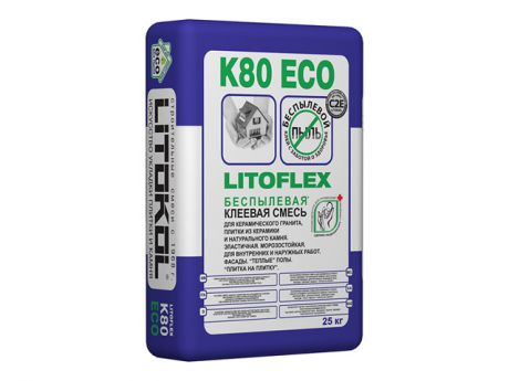 клей д/керам. плитки LITOKOL LITOFLEX K80 ECO 25кг