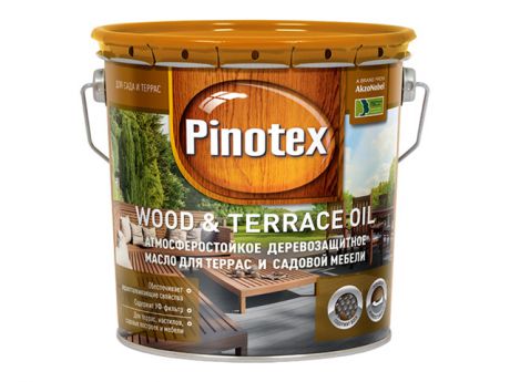 средство защитное PINOTEX WOOD&TERRACE OIL база CLR 2,7л