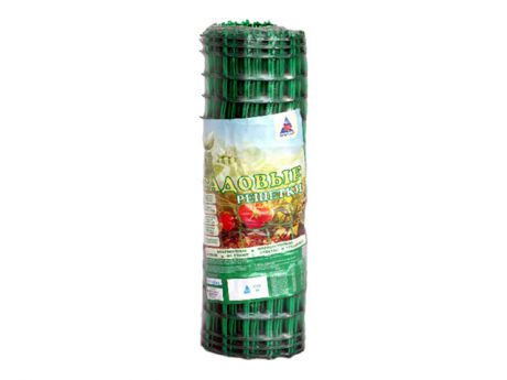 решетка садовая цвет хаки-зелёный пластик 24x24мм/0,5х10м