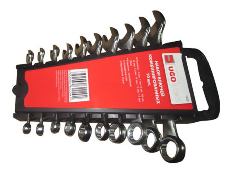 набор ключей комбинированных UGO LOKS 6-19мм 10 предметов