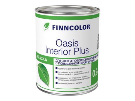 краска в/д FINNCOLOR Oasis Interior Plus A интерьерная 0,9л