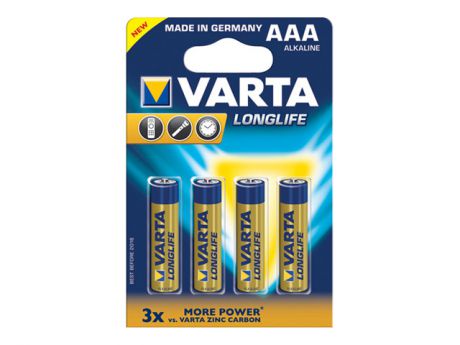 батарейка VARTA LONGLIFE AAA блистер 4шт