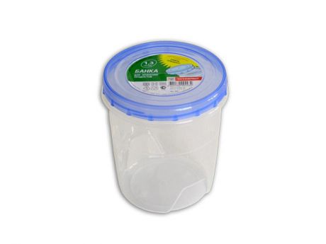 контейнер д/продуктов 1,3л 14х12см пластик
