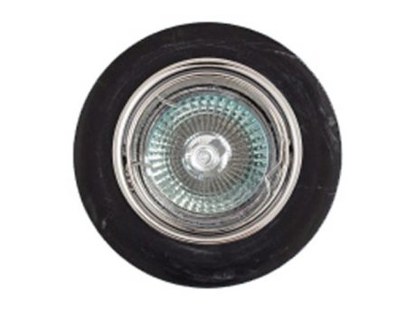 светильник встр.FT 833 MR16 хром+черный камень
