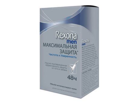 дезодорант REXONA Максимальная защита Чистота и уверенность крем 45мл