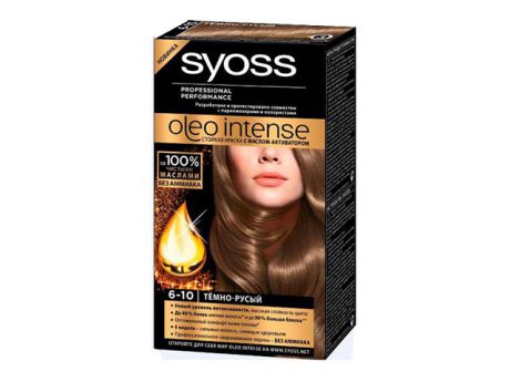 краска д/волос SYOSS Oleo Intense 6-10 Тёмно-русый
