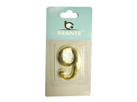 цифра- 9 Brante самокл.металл золото