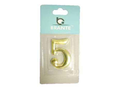 цифра- 5 Brante самокл.металл золото
