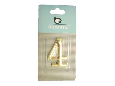 цифра- 4 Brante самокл.металл золото
