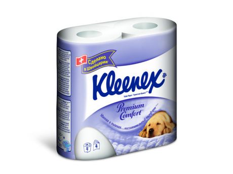 бумага туал. KLEENEX Premium Comfort 4 шт./уп. 4-сл б/аром. бел.