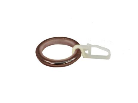 кольцо D20 стандартное ОСТ, шоколад с крючком (уп.10шт)