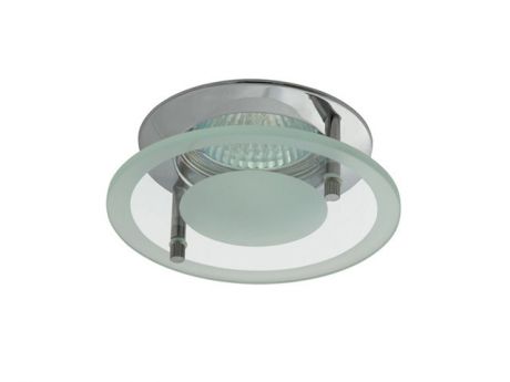 светильник встраиваемый DINO CTX-DS02G/B-C Gх5,3, хром/стекл