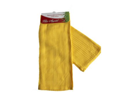 полотенце кухонное 40х60см Бамбук жаккард цвет желтый